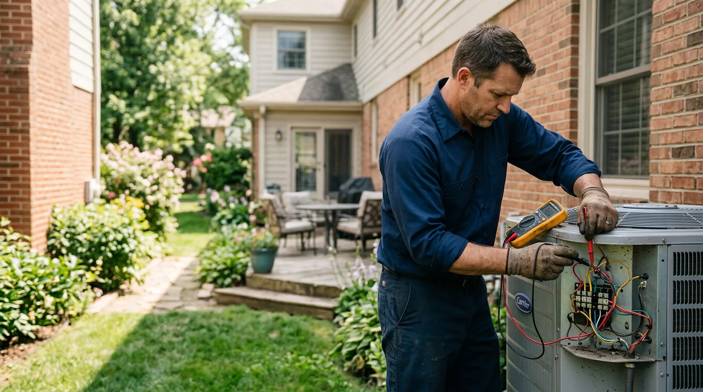 HVAC technician working near Mercersburg, PA